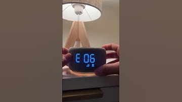 This alarm clock has the white noise I’ve always loved from my washroom fan—Buffbee sound machine.