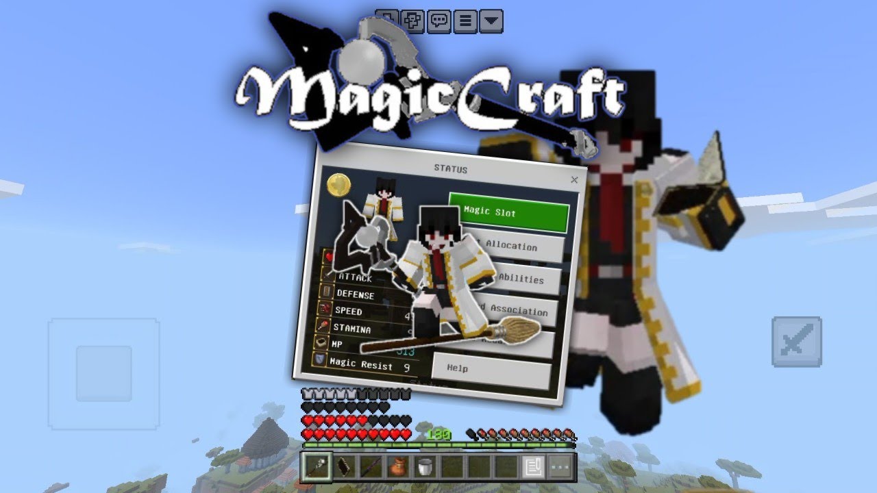 *MAGICRAFT* Magic Addon For Minecraft Pocket Edition 1.21+! - YouTube