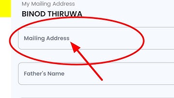 mailing address kya hota hai | mailing address example