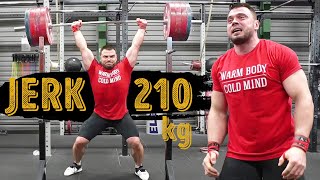 Push JERK 0 - 210 kg Including Warm-Up / Torokhtiy & weightlifting