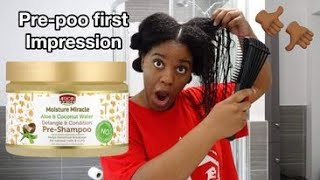 African pride Pre-shampoo first impression on TRANSITIONING HAIR | peggypeg_