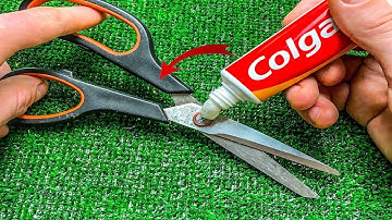 Just put toothpaste on the scissors! The result will surprise you!!!