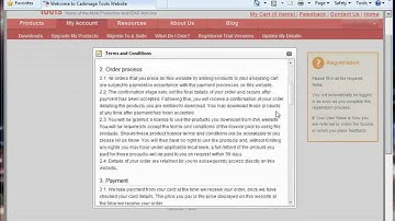 Registering on the Cadimage Tools Website