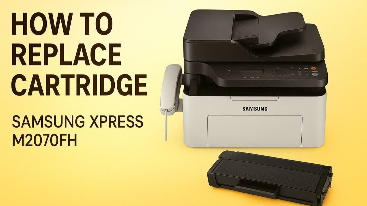 How to Replace Samsung  Xpress M2070FH Cartridge Toner in 2 Minutes