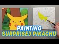 Surprised Pikachu Acrylic Painting Timelapse (Pokémon Art, Lo‑Fi Music)
