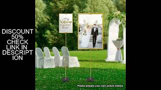 2PCS Gold Wedding Welcome Display Stands 20 X20 X160cm for Various Indoor and Outdoor