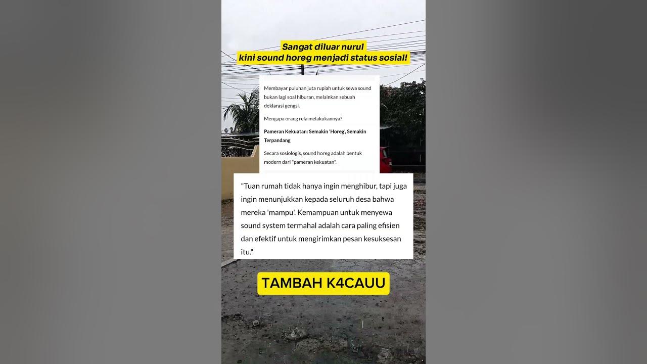 Sound horeg Naik kasta sebagai adu status sosial #horeg #horegmania #jatim #short #fypシ゚viral