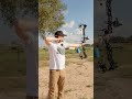 3 fletch vs 4 fletch arrow flight  slow motion  shorts archery title
