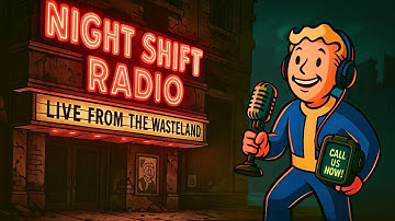 3+ HOURS of FALLOUT Radio: The Midnight Hour Call-In Show | ASMR Bedtime Stories for Sleep