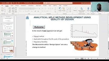 Presentation on "Analytical HPLC method development by using Quality by design"