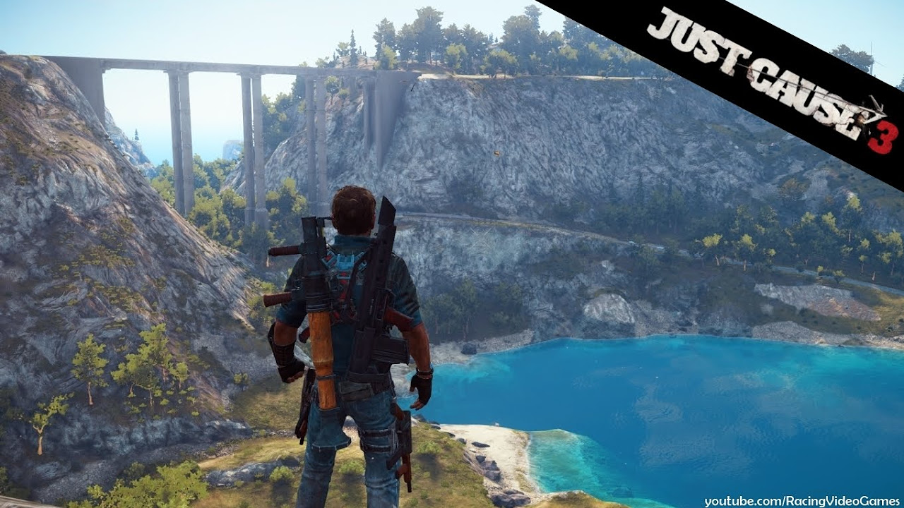 เกม just cause 3  Update  Just Cause 3 | 10 Minutes of Free Roam Gameplay | Wingsuit, Grappling, Flying, Explosions (PS4) HD