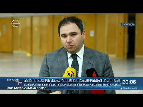 საქართველოს პარლამენტის თავმჯდომარე მადრიდში
