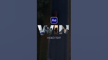 Place Video Inside Text & Graphics in After Effects #tutorial