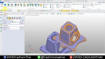 ZW3D CAM : การย้ายวัตถุ Move To Point