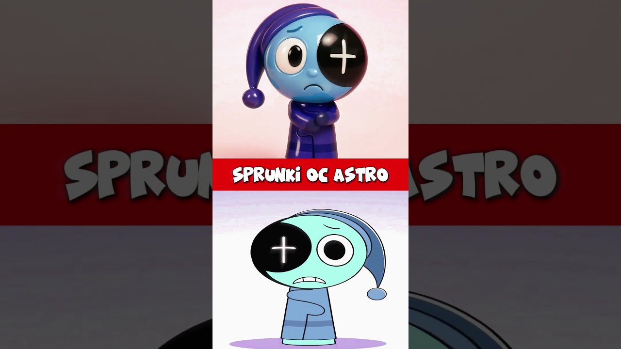  NEW Incredibox Sprunki OC Astro But ACTION FIGURE Sprunk Shortssprunki