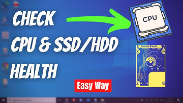 Hoe de gezondheid van de processor, CPU en harde schijf te controleren (2022)