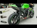 Kawasaki ZX10r loudest exhaust| SC project| Racefit|Arrow|M4|Austin racing|Akrapovic|Scorpion|Graves