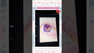 How to draw eye in procreate #procreate #art #digitalart #artshorts #arttips