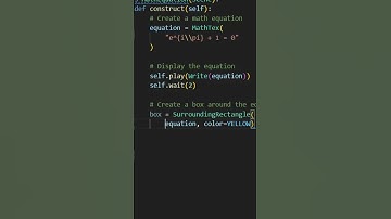 📦 Displaying an Equation in a Box with Manim | Python Animation