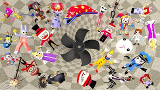 🌀 FUNNEL BLENDER ALL THE AMAZING DIGITAL CIRCUS FAMILY LEGO CURSED CAINE POMNI SPARTAN KICKING Gmod
