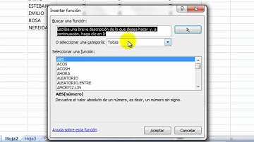 Función promedio en Excel 2007