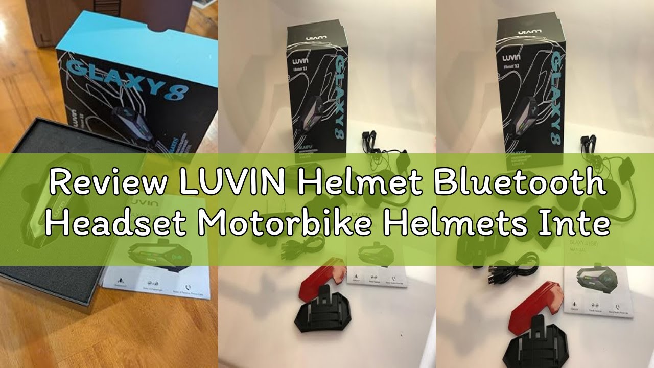 Review LUVIN Helmet Bluetooth Headset Motorbike Helmets Intercom Front & Rear 2-Riders Motorcycle Co