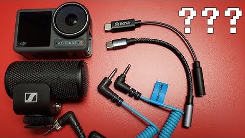 USB-C naar 3,5 mm microfoonadapters - DJI Osmo Action 3,4 en 5 PRO-eigenaren, kijk DIT voor beter...