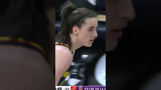 Caitlin Clark hits a three | Indiana Fever vs Los Angeles Sparks #shorts #short #caitlinclark