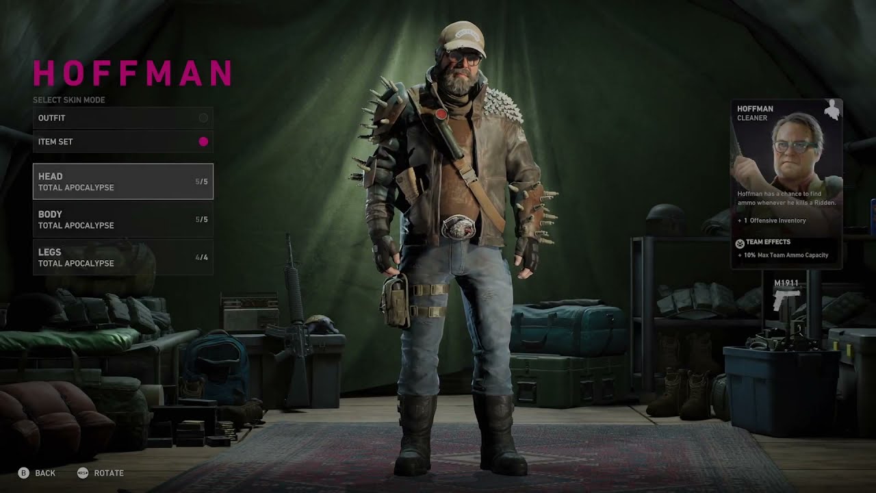 Back 4 Blood - Total Apocalypse Armor Set - What it Looks Like on All  Characters - YouTube