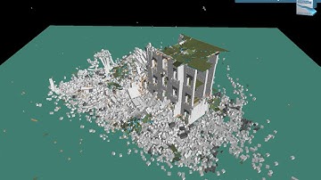 INACHUS - Structural analysis of a Historic building, Strong earthquake, Case 4