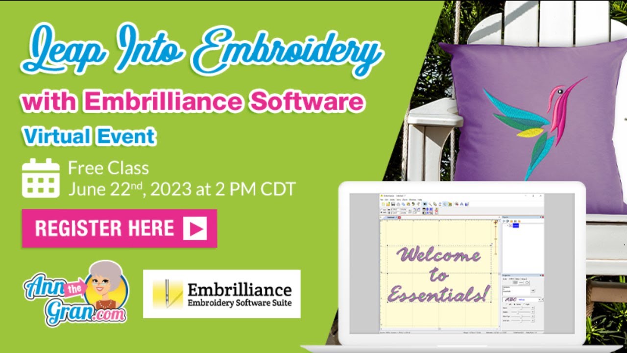 Leap into embroidery with Embrilliance 