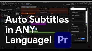 "Premiere Pro 2025 AI Captions & Translation: Automatic Subtitles in Any Language!"