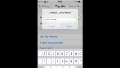 Cydia Tweak:Zeppelin