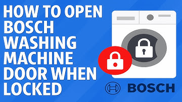 How To Open Bosch Washing Machine Door When Locked