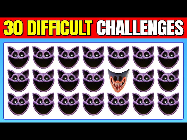 30 Challenges With Poppy Playtime Chapter 3 | Only 1% Player Can Pass | Smiling Critters, Catnap class=