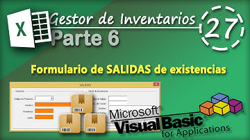 Gestor de Inventarios Parte 6 | Formulario de SALIDAS de Existencias | VBA Excel 2013 #27