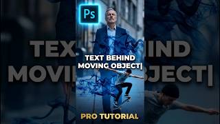 How to Create TEXT BEHIND MOVING OBJECT in after effects #ytshorts