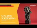PREMIOS GOYA 2026 Nominaciones Goya2026