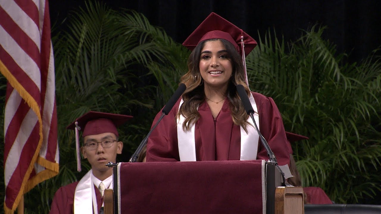 Plano Senior High School Graduation Hana Lone Class President YouTube