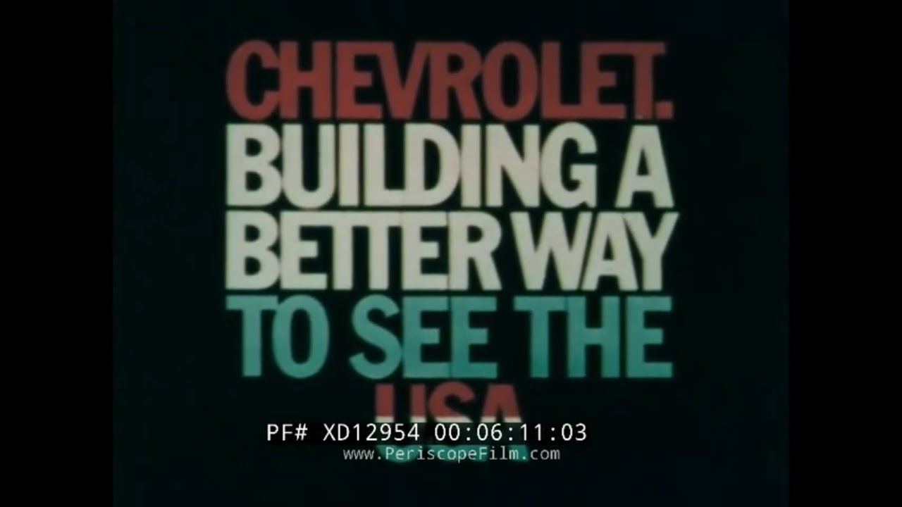 РЕКЛАМНЫЙ ФИЛЬМ 1974 CHEVROLET VEGA И CHEVROLET IMPALA XD12954