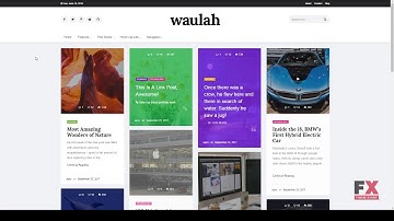 Waulah - WordPress Infinite Scroll Grid Style News Magazine and Blog