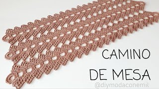 Como tejer Camino de mesa a crochet paso a paso