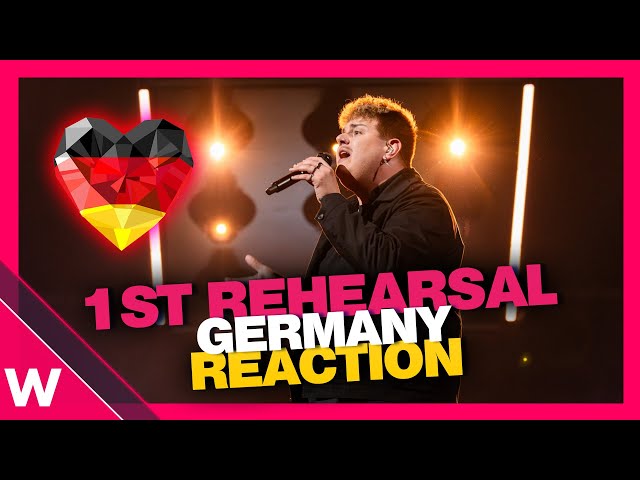 🇩🇪 Germany First Rehearsal (REACTION) Isaak "Always On The Run" @ Eurovision 2024