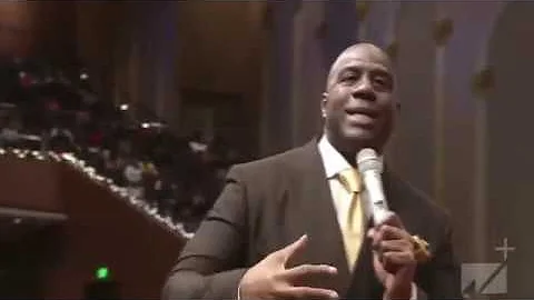 Earvin "Magic" Johnson Preaching The Word Of God a...