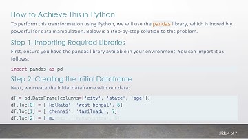 Effective Table Calculation Using Python Pandas