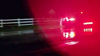 Sanbornton N.H. Fire-Rescue 19 Car 1 responding in a rainstorm 