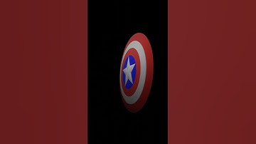 CAPTAIN AMERICA SHIELD IN BLENDER #youtubeshorts #blender3d