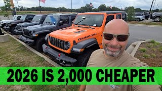 Jeep Lowers The MSRP Prices On 2026 Wranglers! Hopefully Same Will Happen With The Gladiator?