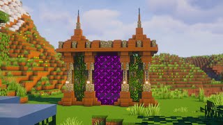 Minecraft Medieval Nether Portal Design 🌌 | Minecraft Tutorial