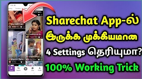 Important 4 Settings On Sharechat App | Sharechat Tips & Tricks | Sharechat | Krish Tech - தமிழ்